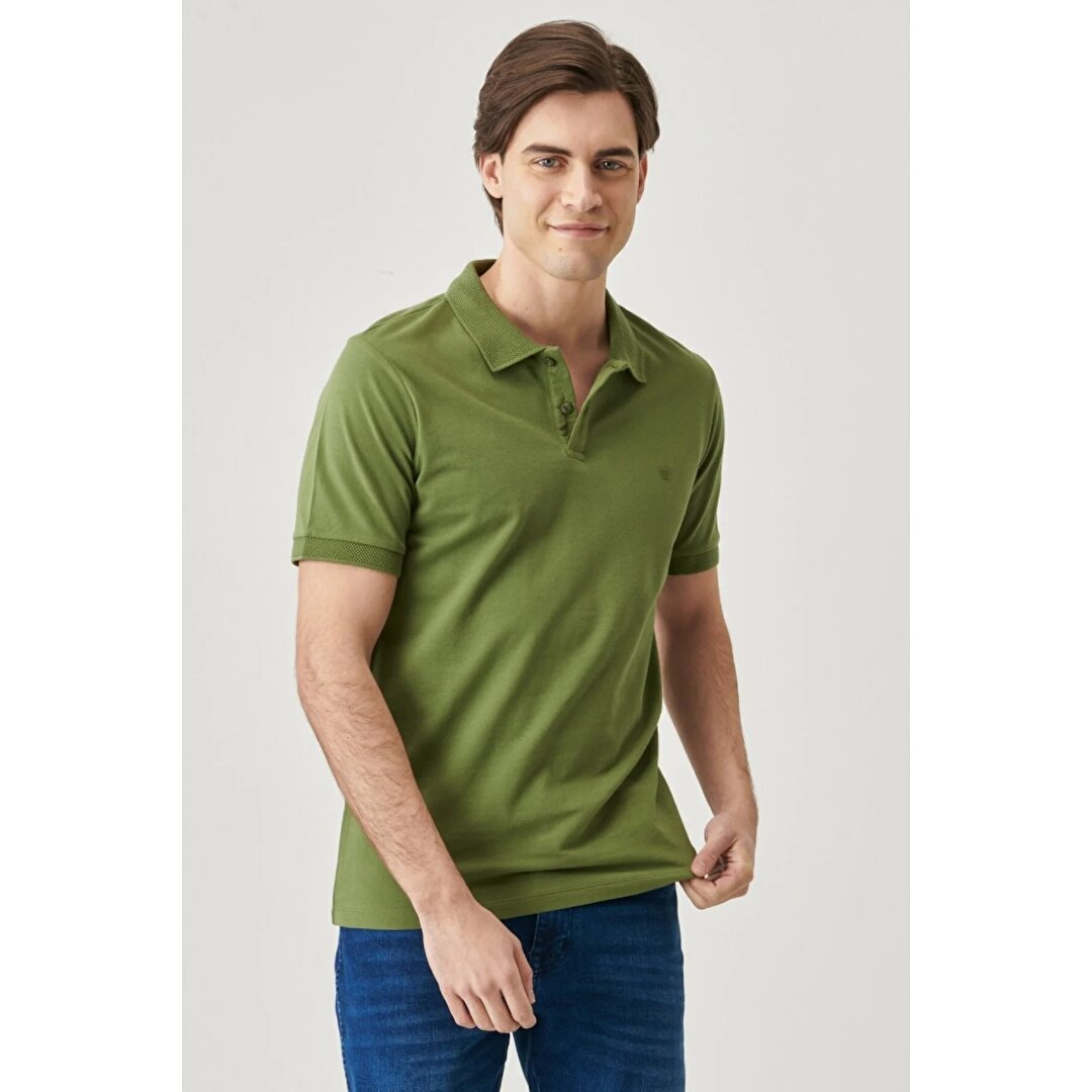 Wrangler Erkek Yeşil Polo Tişört - 1