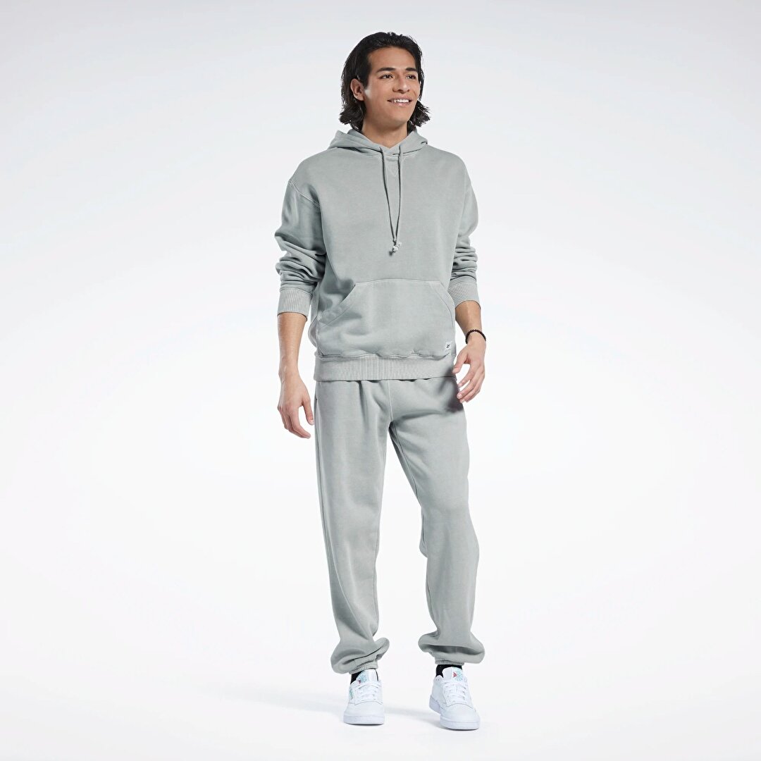 Reebok Classics Natural Dye Erkek Gri Kapu onlu Sweatshirt