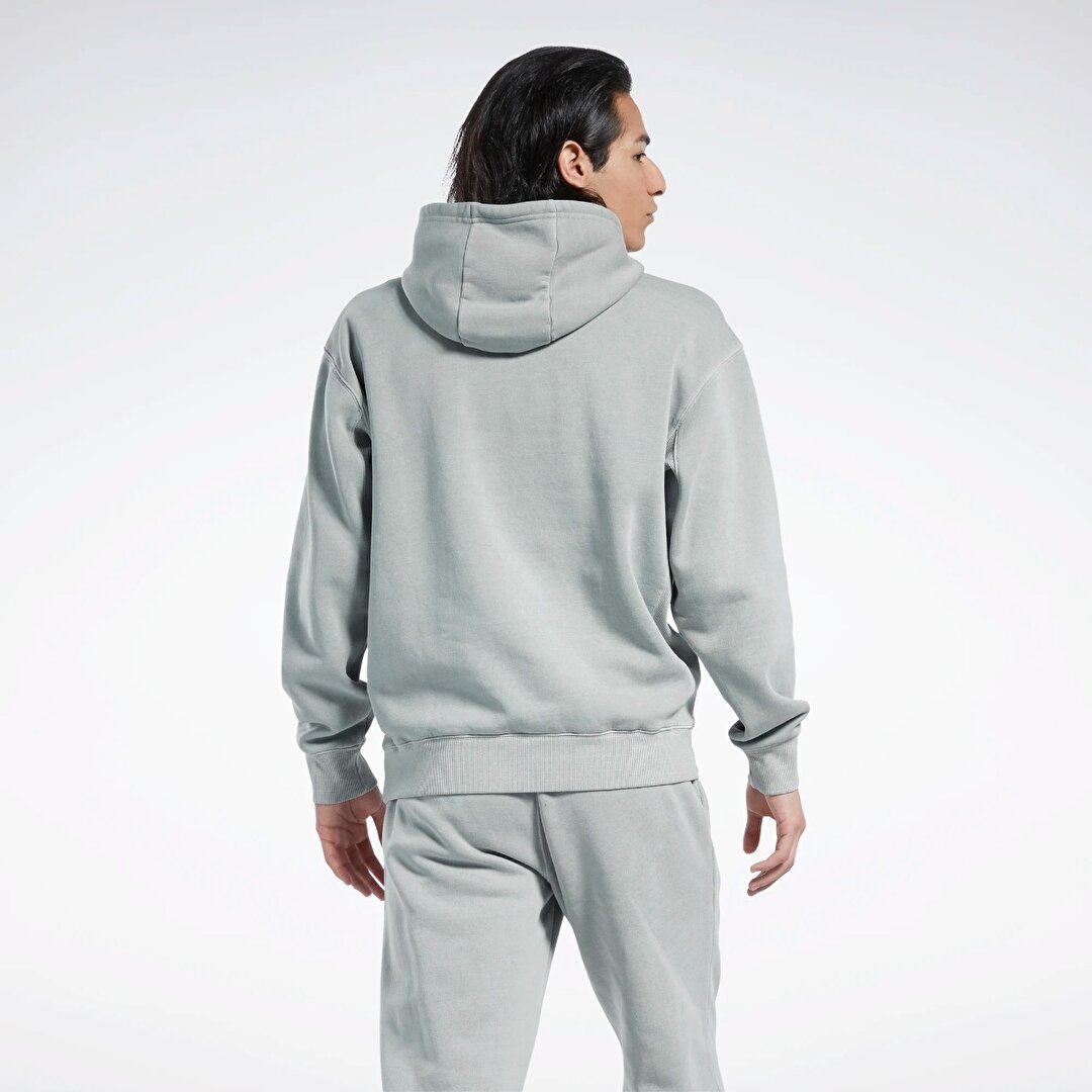 Reebok Classics Natural Dye Erkek Gri Kapu onlu Sweatshirt