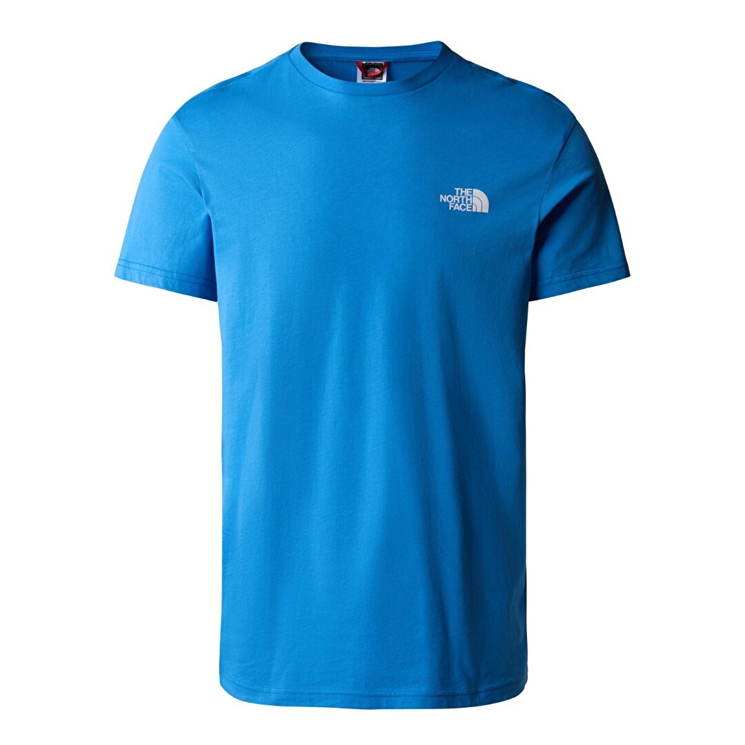 The North Face Simple Dome Erkek Mavi Bisiklet Yaka Ti ort NF0A2TX5LV61 Sporthink