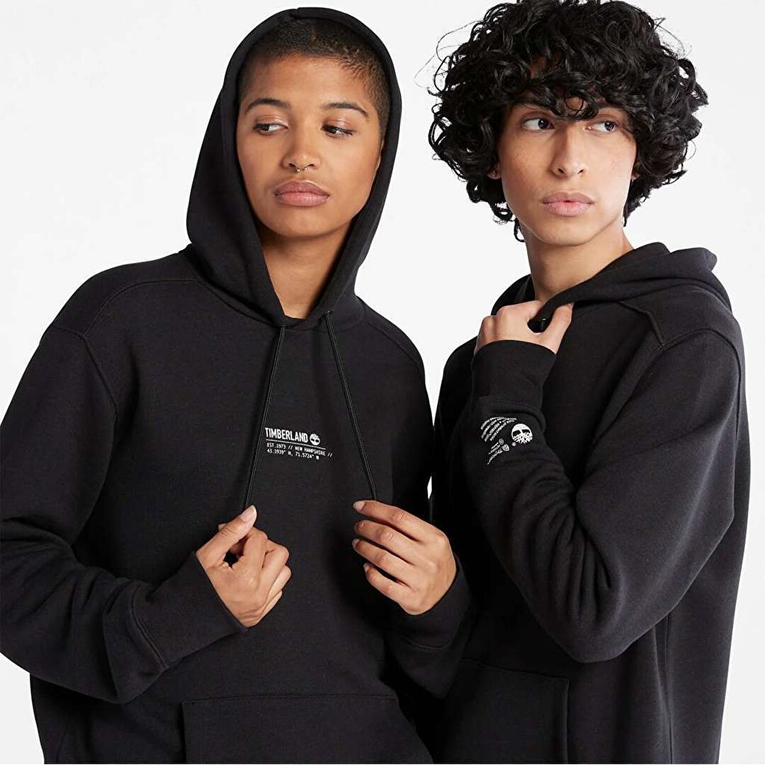 Timberland Hooded Sweat Erkek Siyah Kapu onlu Sweatshirt TB0A5UF50011 Sporthink