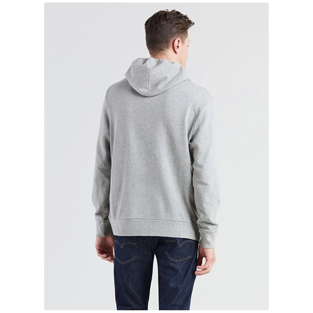 Levi s Graphic Po Hoodie Erkek Gri Kapu onlu Sweatshirt