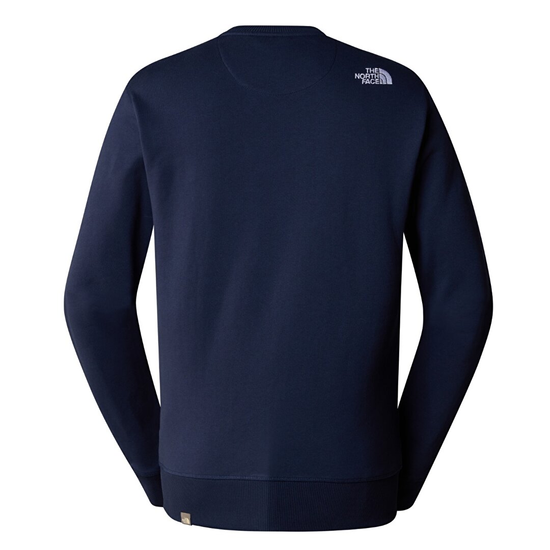 Navy north face sweatshirt hotsell