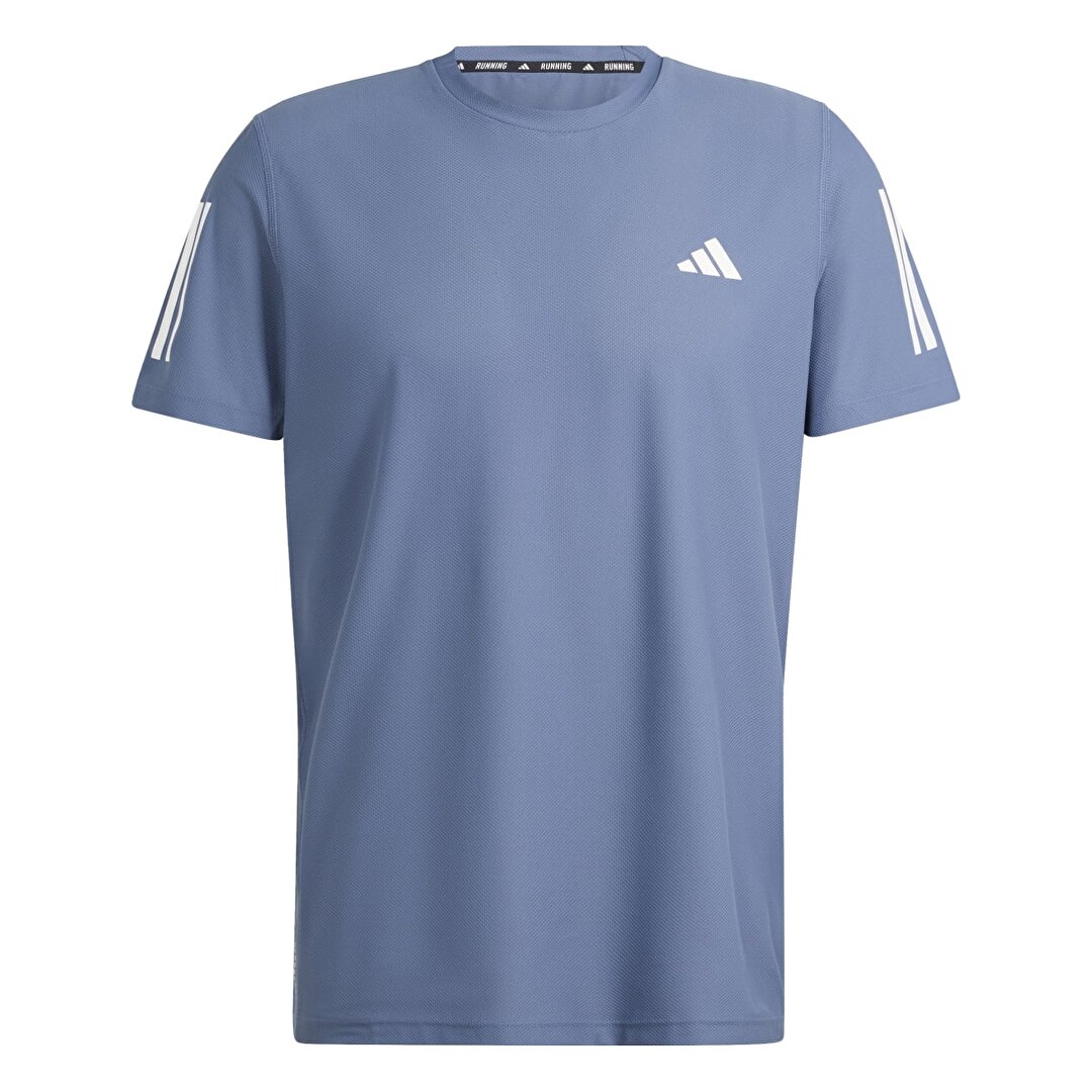 adidas Own The Run Erkek Mavi Yuvarlak Yaka Ti ort IN1515 Sporthink