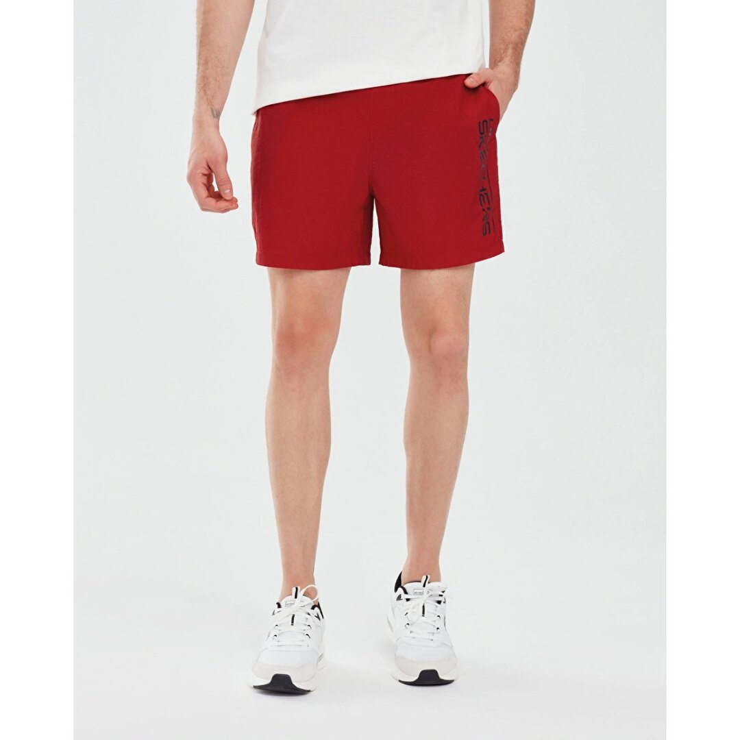 Skechers 5 Inch Erkek Kırmızı Mayoşort -1