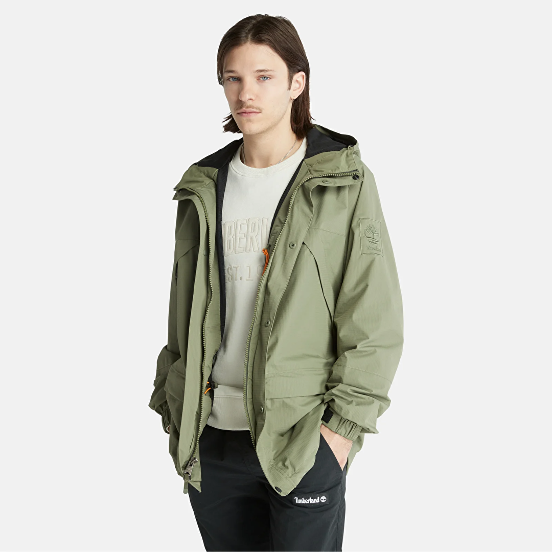 Timberland Waterproof Timberdry Trail Erkek Haki Kapu onlu Mont TB0A67V15901 Sporthink