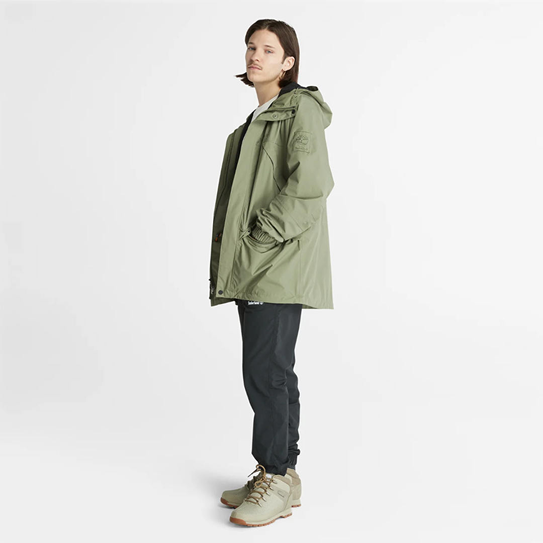 Timberland Waterproof Timberdry Trail Erkek Haki Kapu onlu Mont