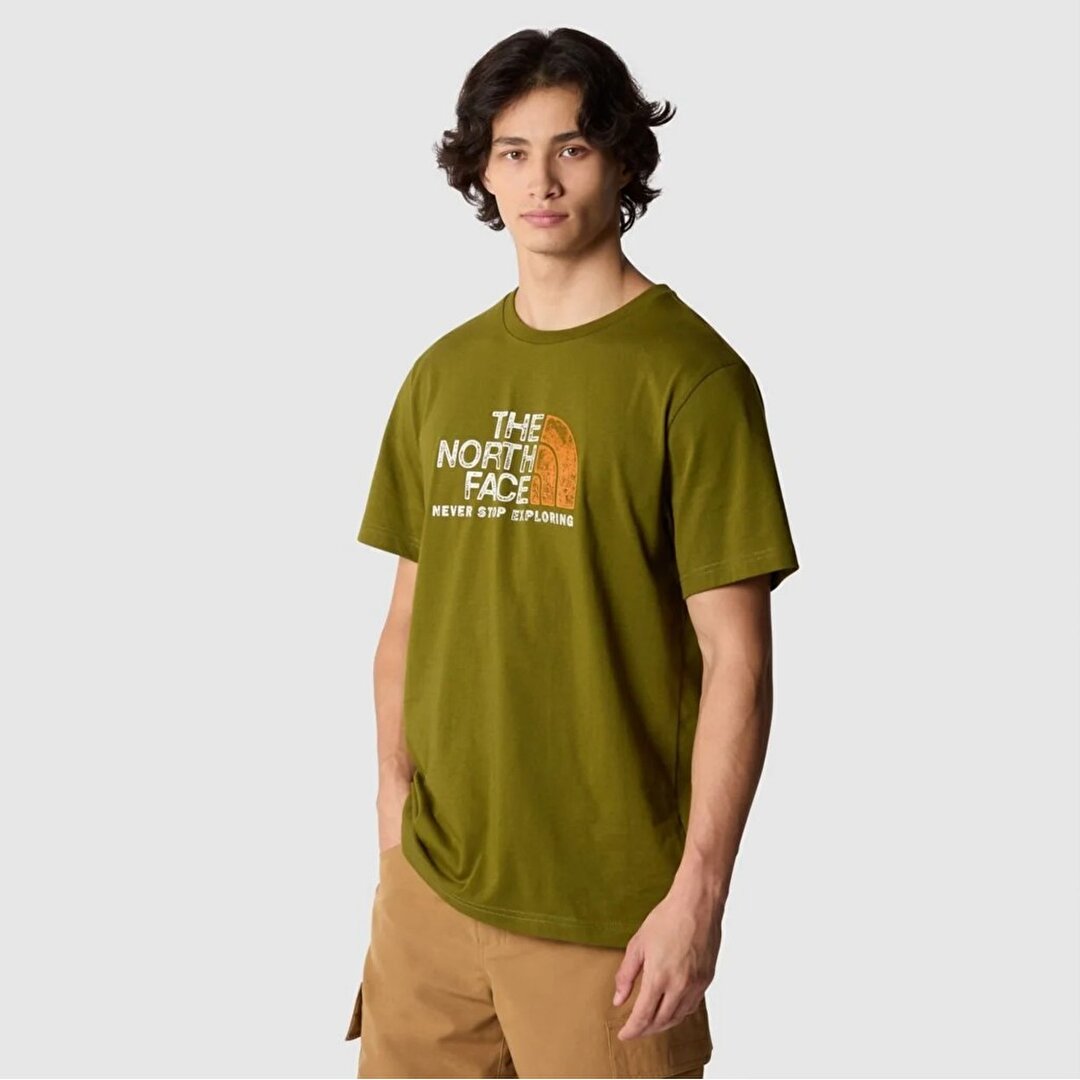 The North Face Rust 2 Erkek Haki Yuvarlak Yaka Ti ort