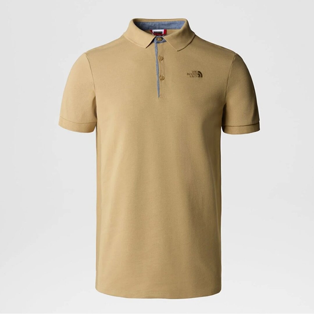 The North Face Premium Piquet Erkek Bej Klasik Yaka Polo Ti ort