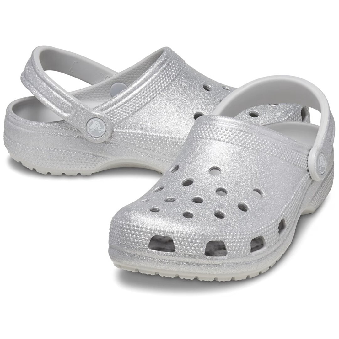 Crocs Classic Glitter Clog Kad n Gri Terlik