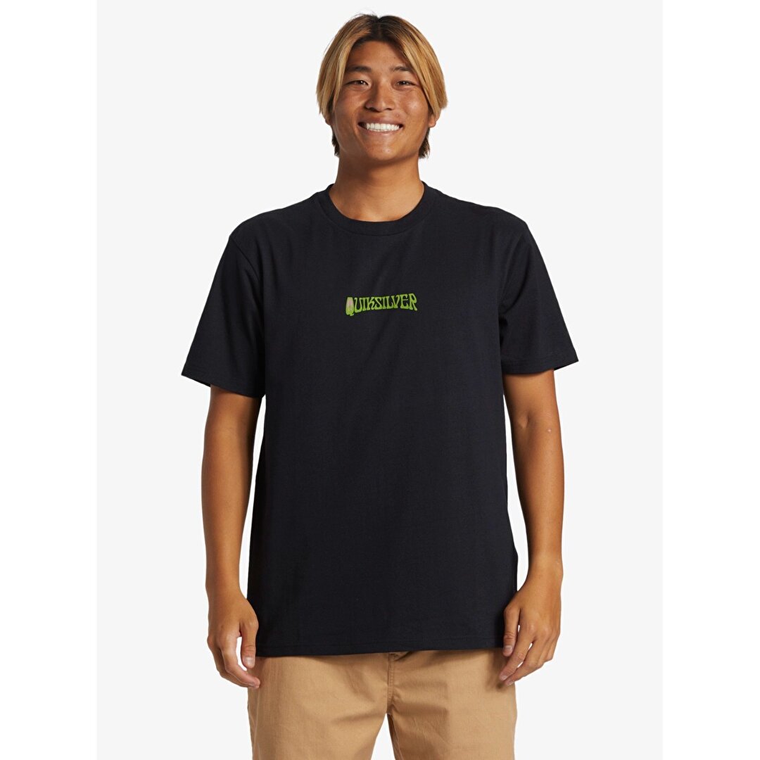 Quiksilver Island Sunrise Moe Erkek Siyah Yuvarlak Yaka Ti ort AQYZT09543 10010 Sporthink