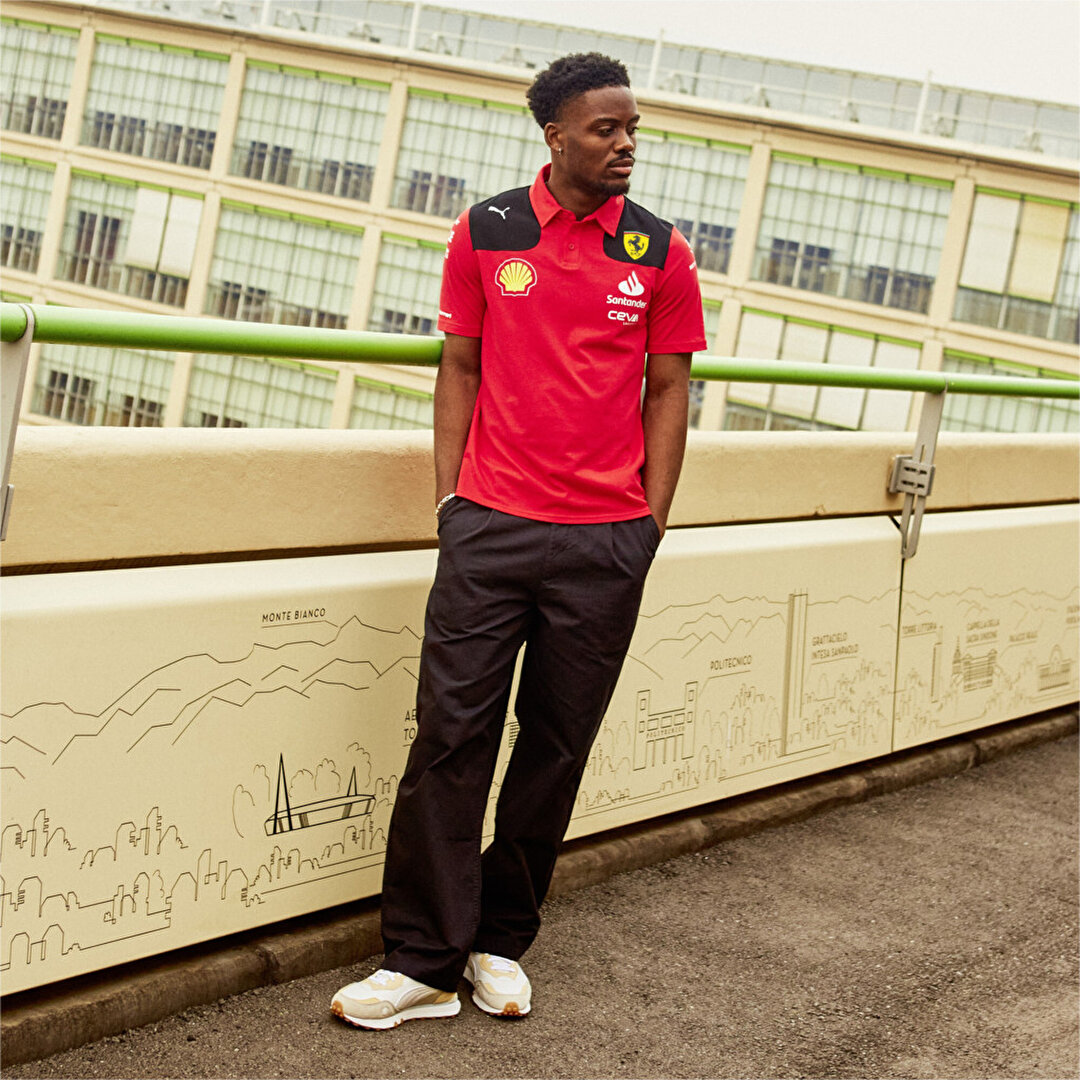 Puma SF Team Polo Rosso Corsa Erkek K rm z Klasik Yaka Polo Ti ort