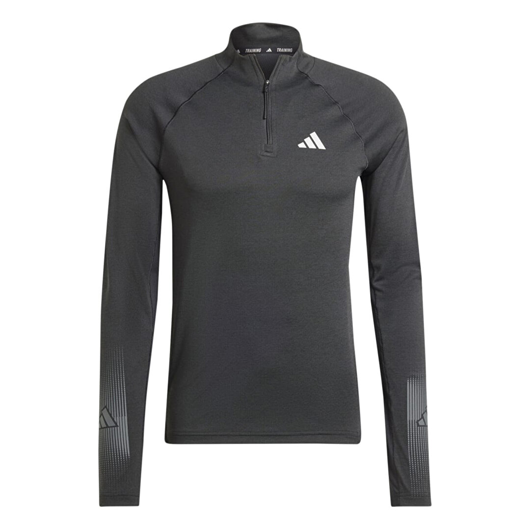 adidas Gym + Bl 1/4 Zip Erkek Siyah Dik Yaka Sweatshirt
