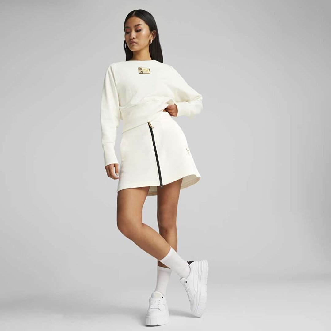 Puma T7 Forward History Kadın Ekru Etek -1