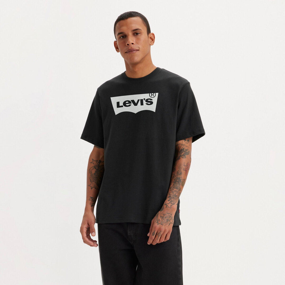 Levi's Relaxed Fit Erkek Siyah Tişört - 1