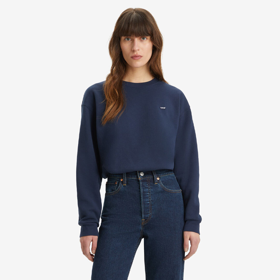 Levi's Everyday Kadın Lacivert Yuvarlak Yaka Sweatshirt - 1