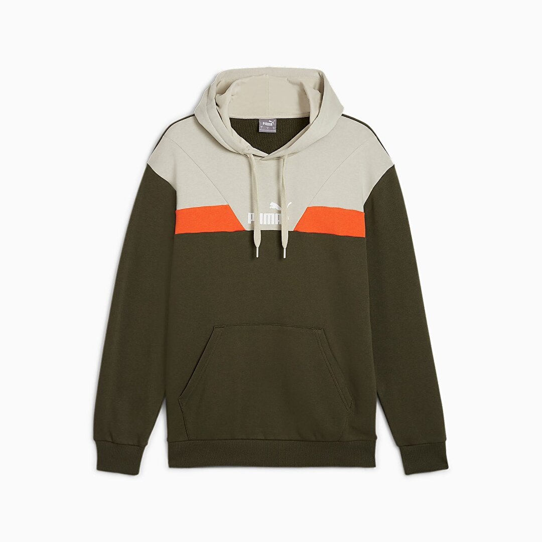 Puma Power Colorblock Erkek Kapu onlu Hoodie