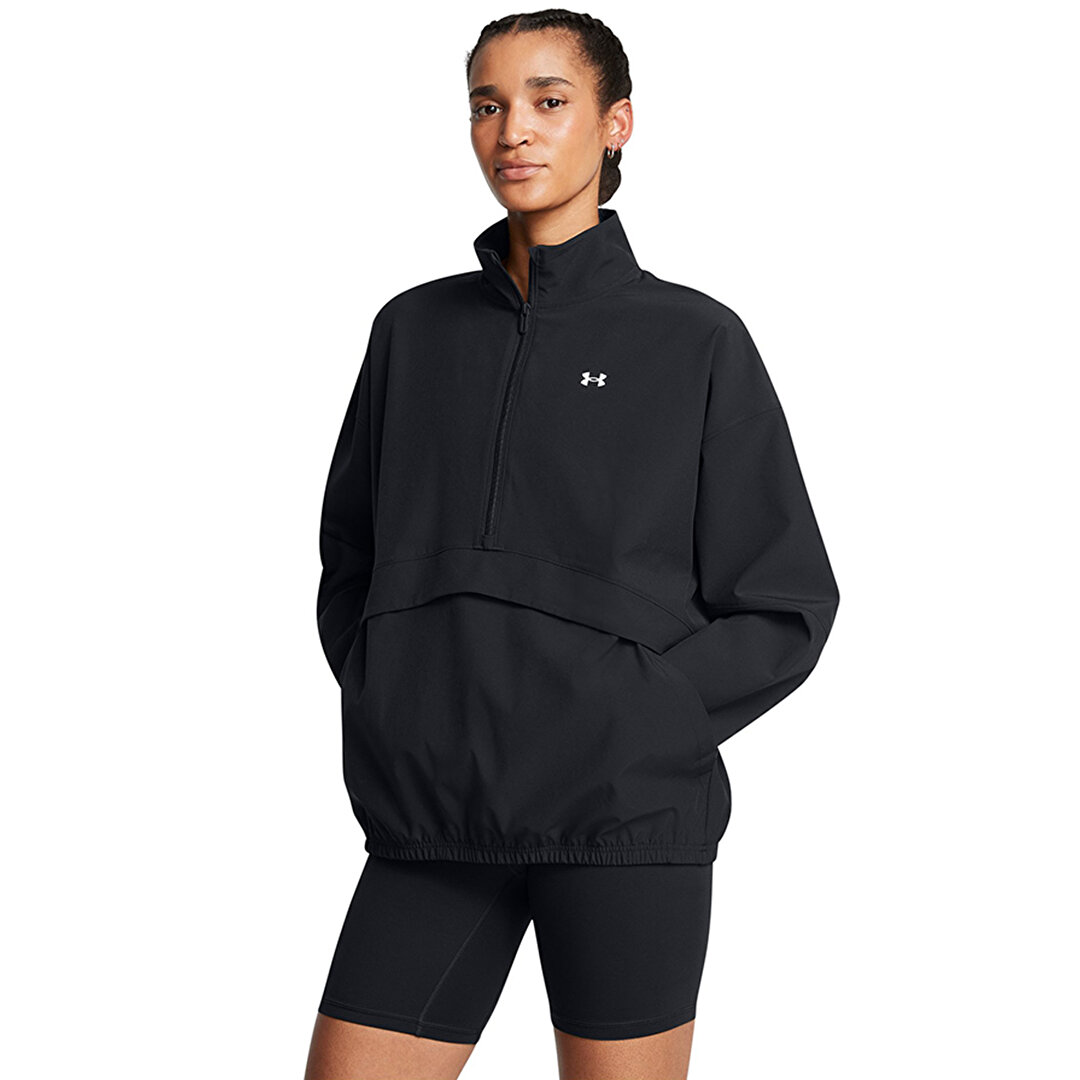 Under Armour Armoursport Anorak Kadın Siyah Dik Yaka Sweatshirt -1
