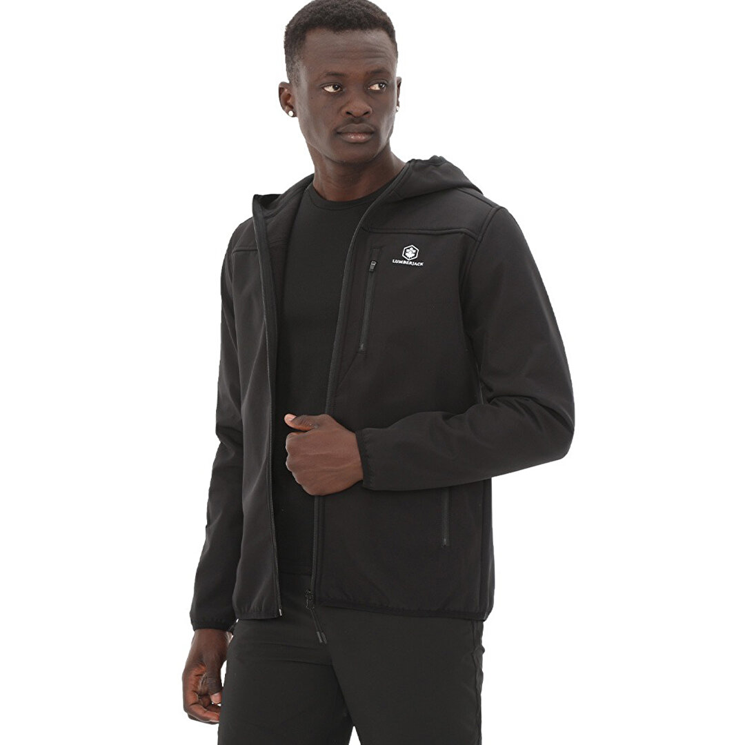 Lumberjack Basic Softshell Erkek Siyah Ceket -1