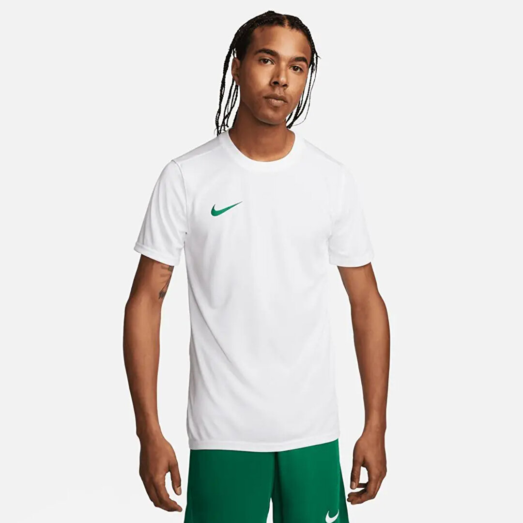 Nike Dri-Fit Park VII Erkek Beyaz Yuvarlak Yaka Forma - 1