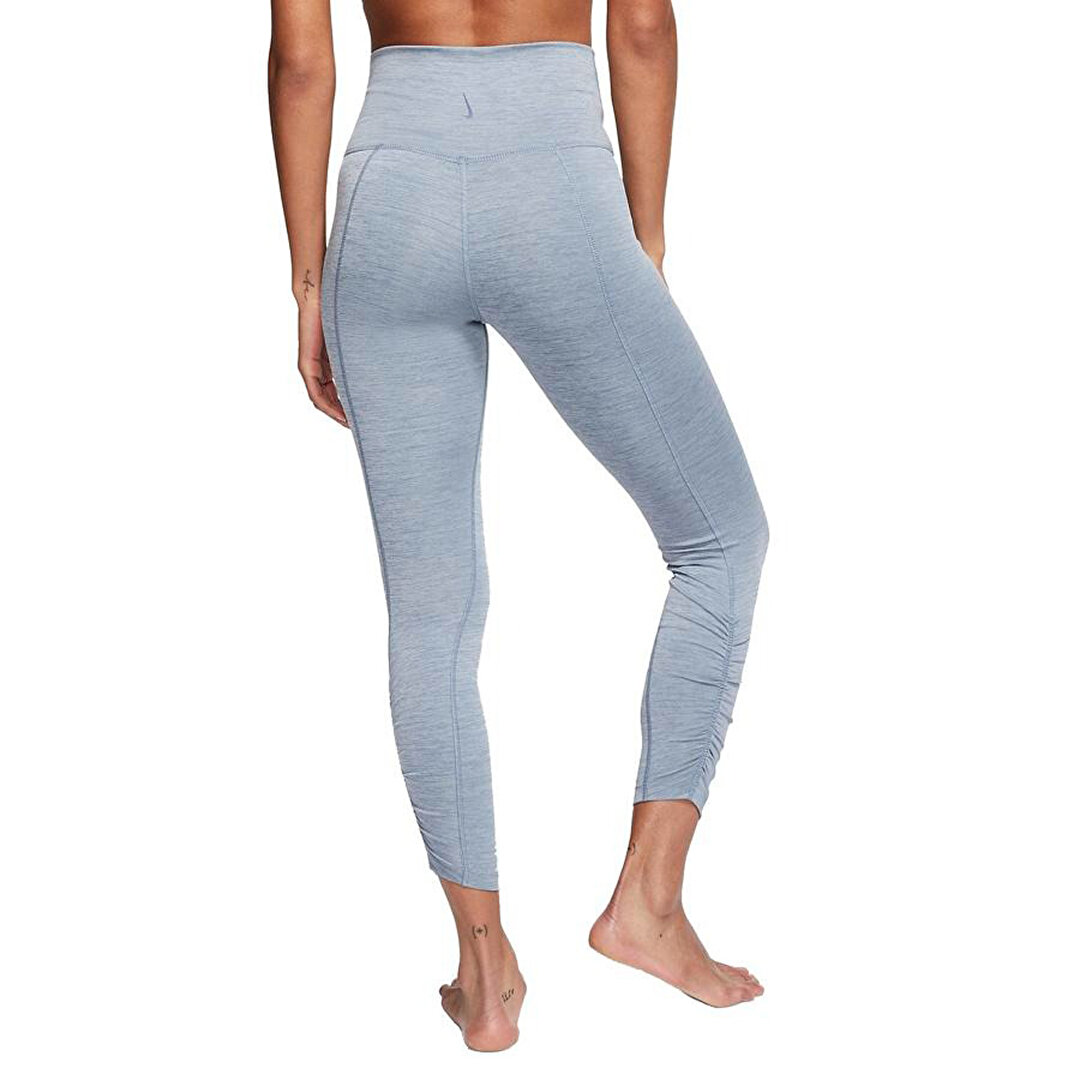 Nike Yoga Ruched 7 8 Kad n Mavi Tayt CJ3683 491 Sporthink