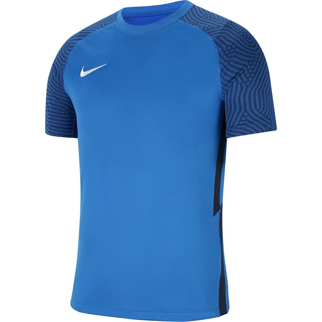 Nike Dri Fit Strike 2 Erkek Mavi Yuvarlak Yaka Forma