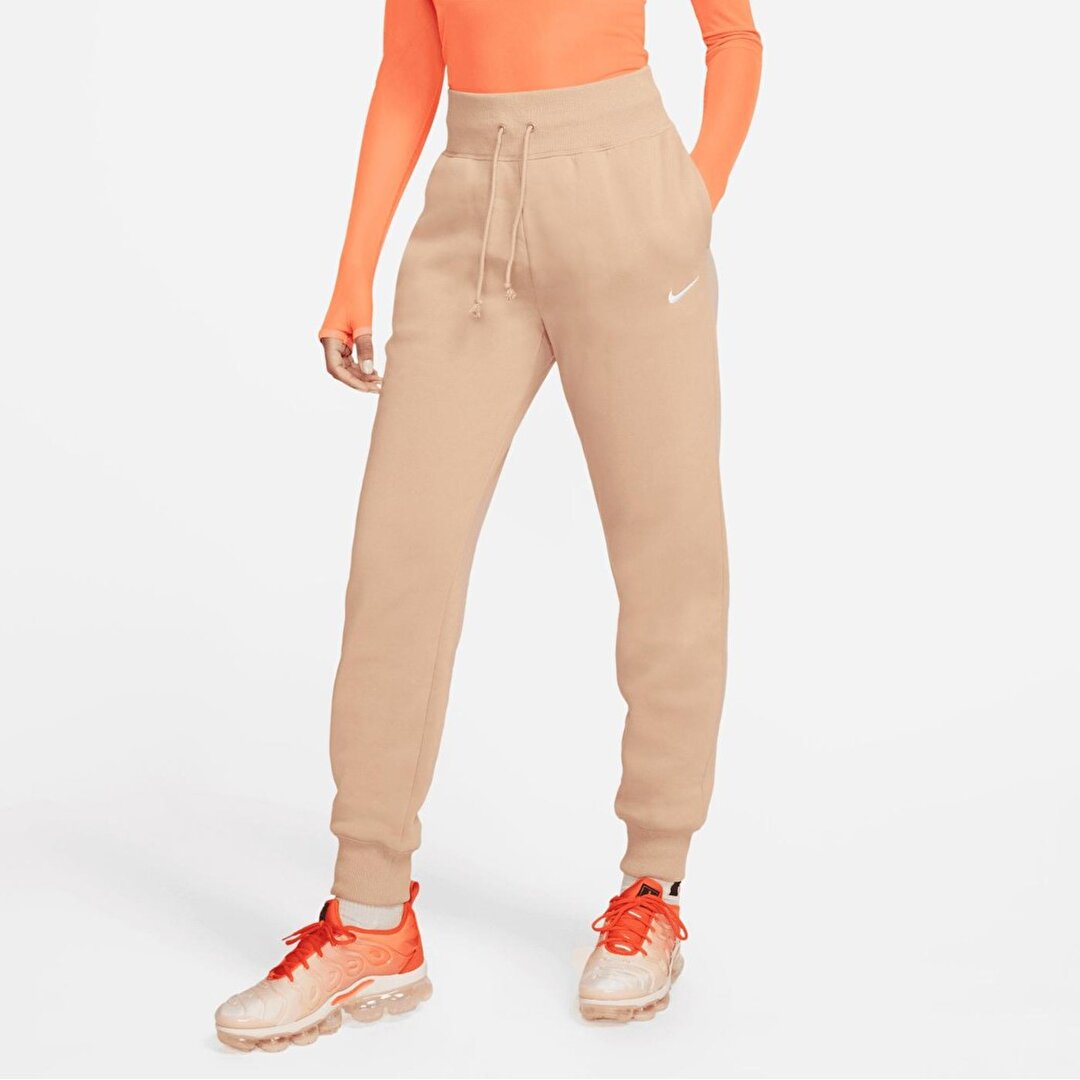 Nike Phoenix Fleece Kadın Bej Eşofman Altı -1