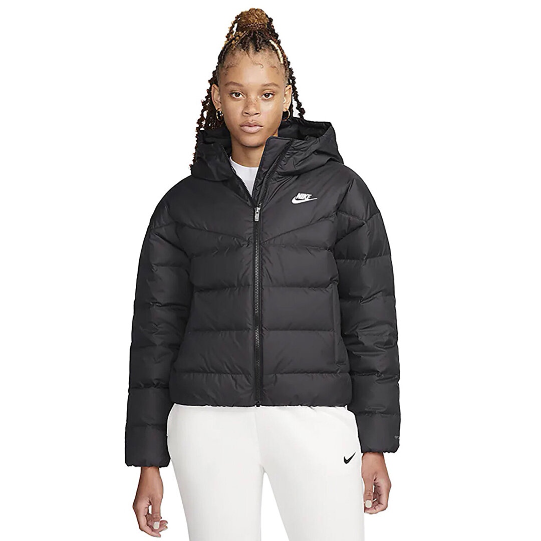 Nike Sportswear Windrunner Storm Fit Kad n Siyah Kapu onlu Mont DQ5903 010 Sporthink