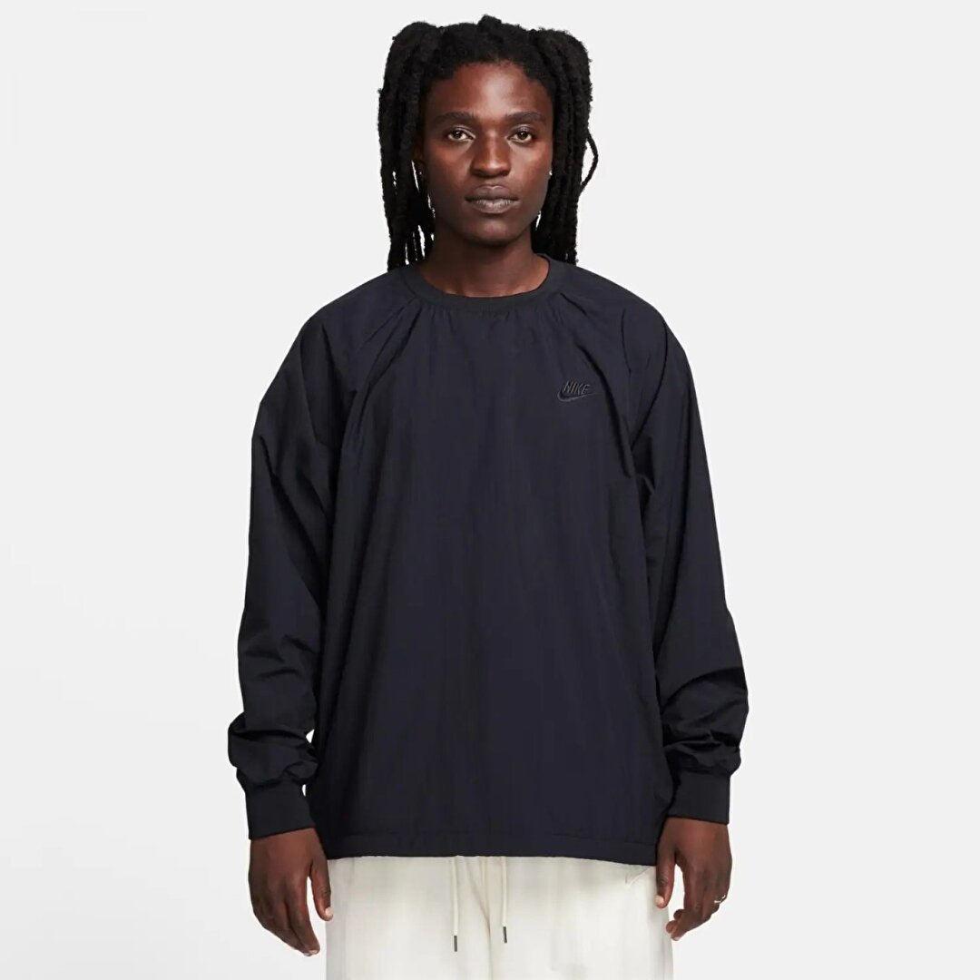 Nike Club Fleece Erkek Siyah Yuvarlak Yaka Sweatshirt