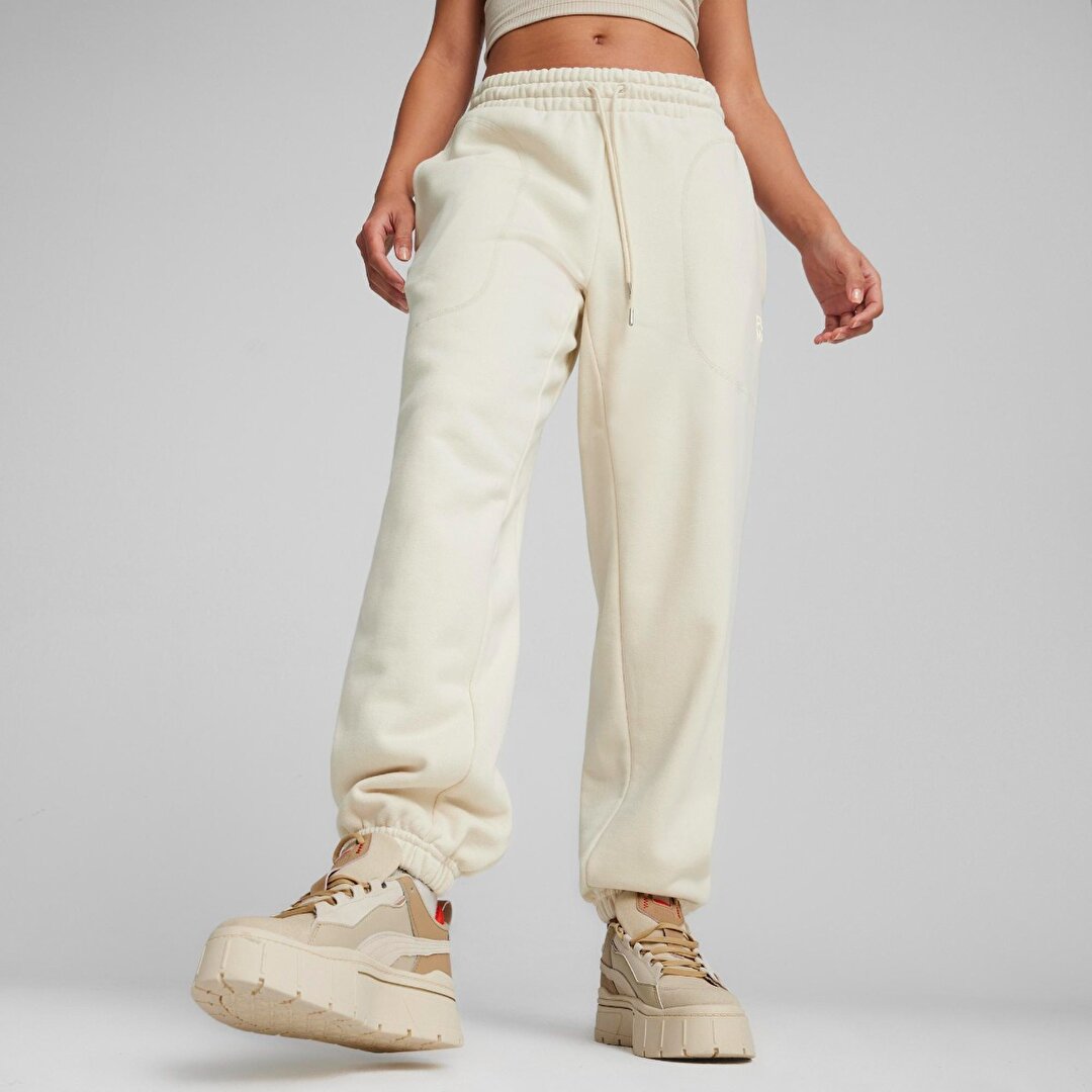 Puma Infuse Relaxed Kadın Ekru Eşofman Altı -1