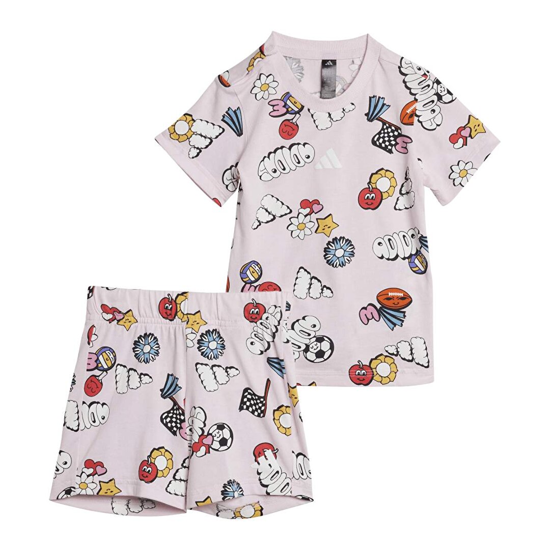 adidas Fun Allover Print Bebek Eşofman Takımı -1