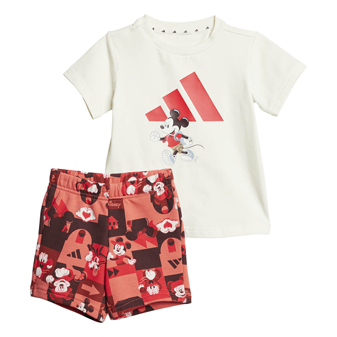 adidas Disney Mickey Mouse Bebek Yuvarlak Yaka Eşofman Takımı -1