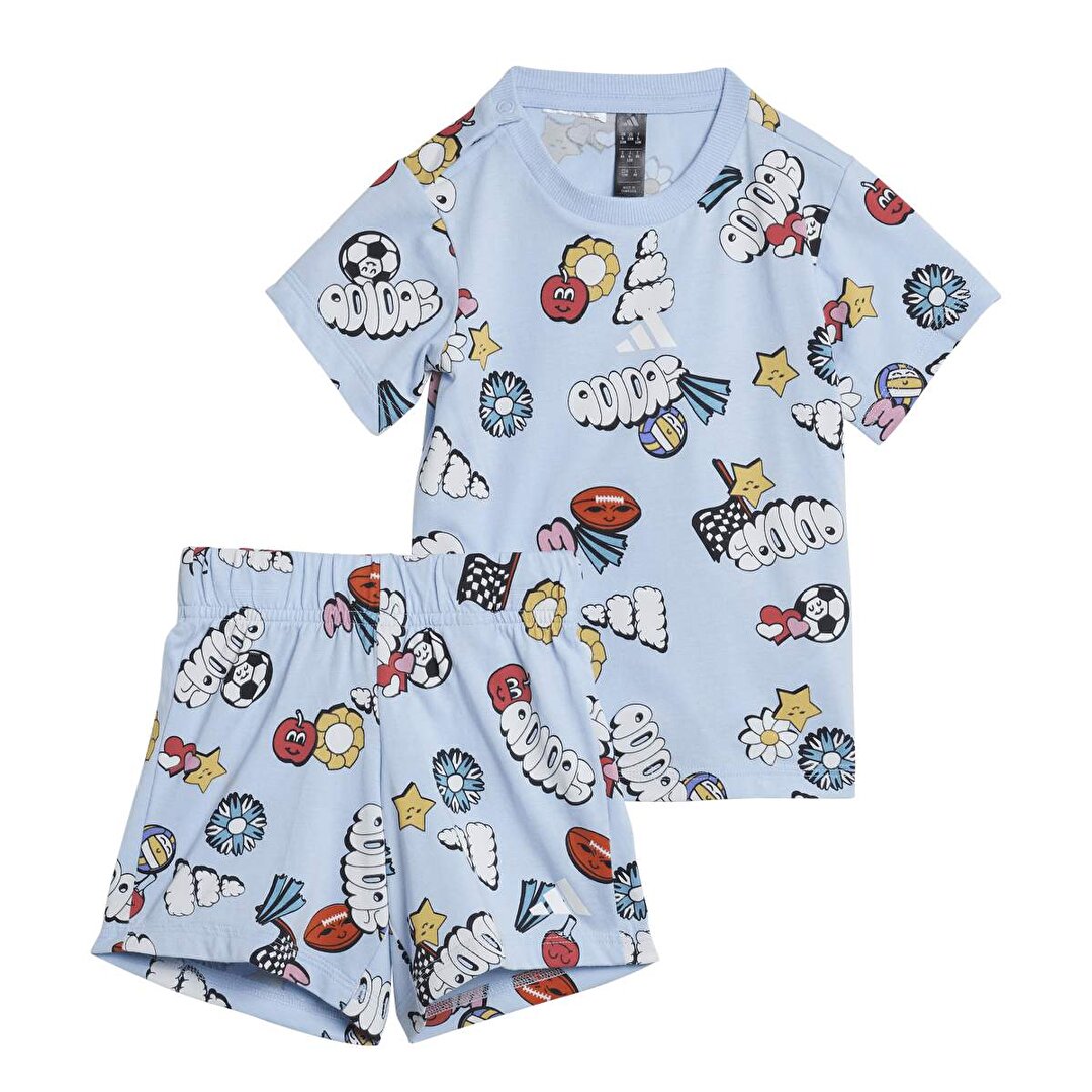adidas Fun Allover Print Bebek Eşofman Takımı -1