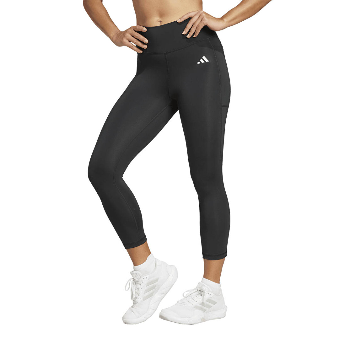 adidas Optime Essentials Stash Pocket 3/4 Kadın Siyah Tayt - 1