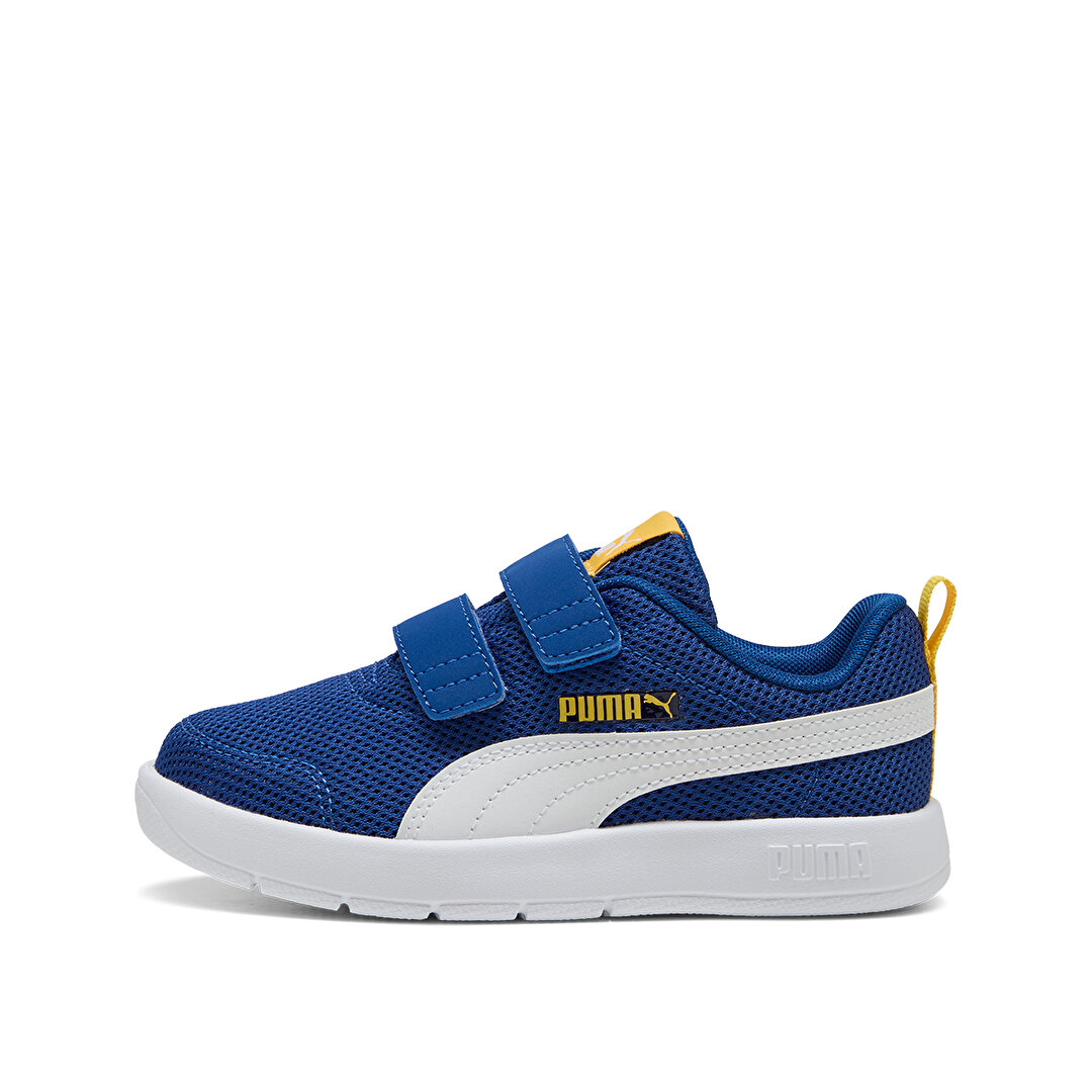 Puma Courtflex V3 Mesh Çocuk Mavi Sneaker -1