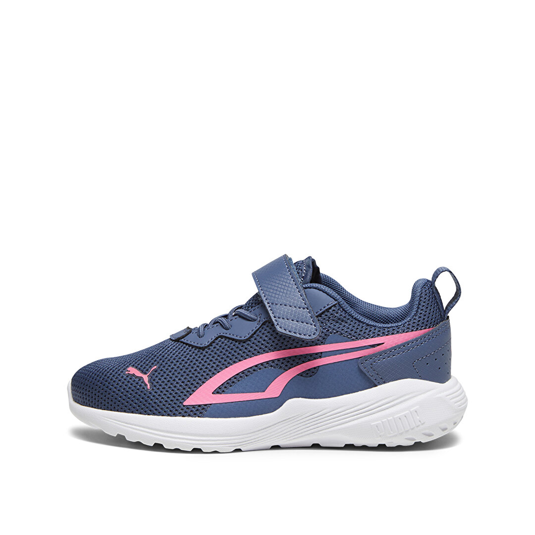 Puma All Day Active Ac Çocuk Gri Koşu Ayakkabısı -1