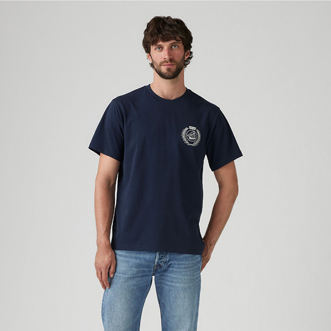 Levi's Relaxed Fit Erkek Lacivert Yuvarlak Yaka Tişört - 1