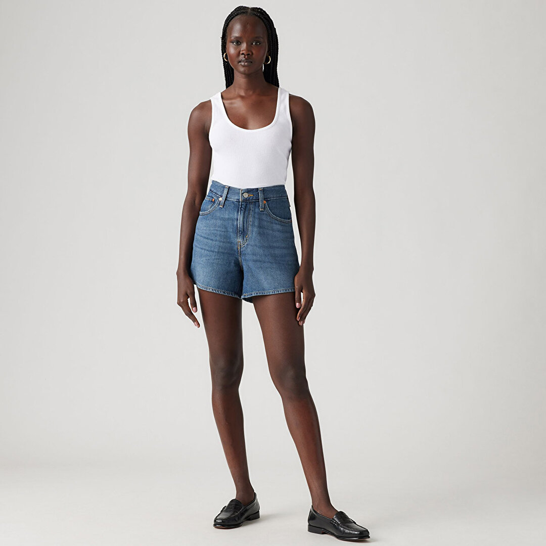 Levi's 80s Mom Kadın Mavi Şort -1