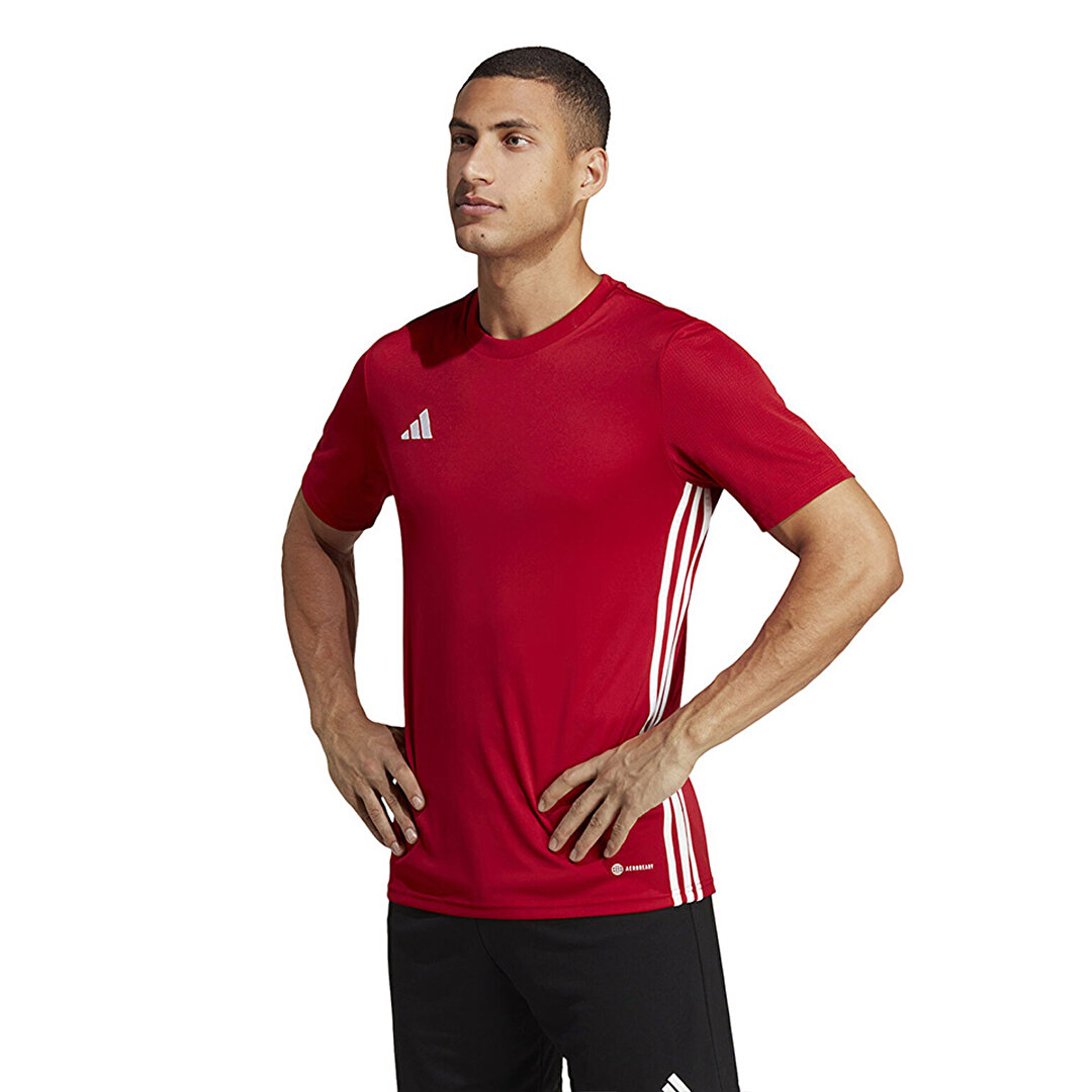 adidas Tabela 23 Erkek Kırmızı Yuvarlak Yaka Forma -1