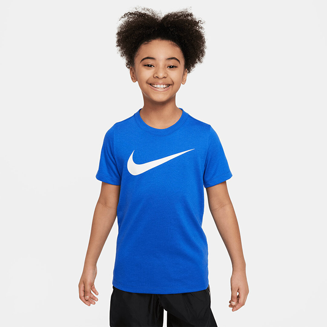 Nike Park Dri Fit Çocuk Mavi Yuvarlak Yaka Tişört -1