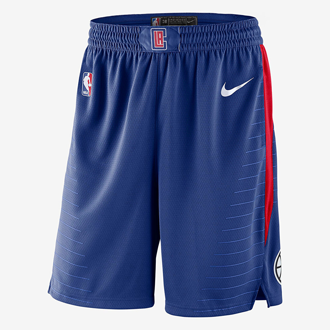 Nike Los Angeles Clippers Icon Edition Erkek Mavi Basketbol Şortu -1