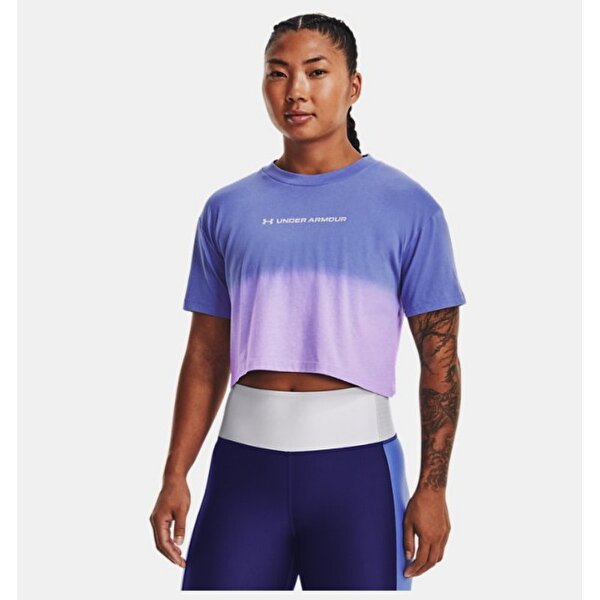 Under Armour Branded Div Dye Crop Kad n Mavi Ti rt 1376750 495