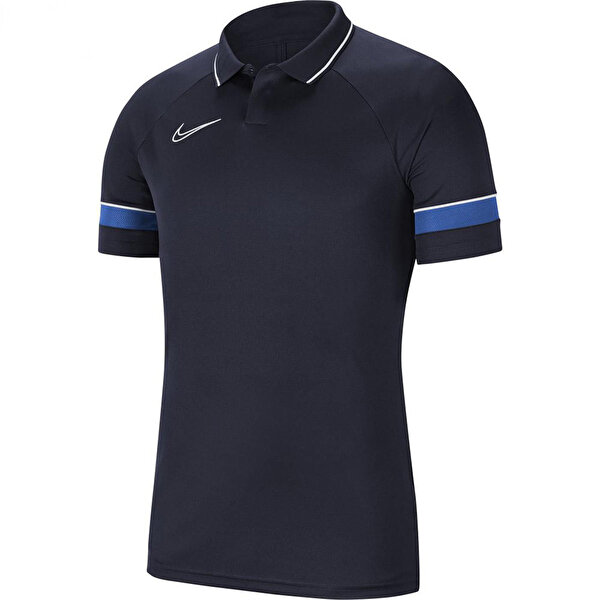 Nike Dri Fit Academy Erkek Mavi Klasik Yaka Polo Ti ort CW6104 453 Sporthink