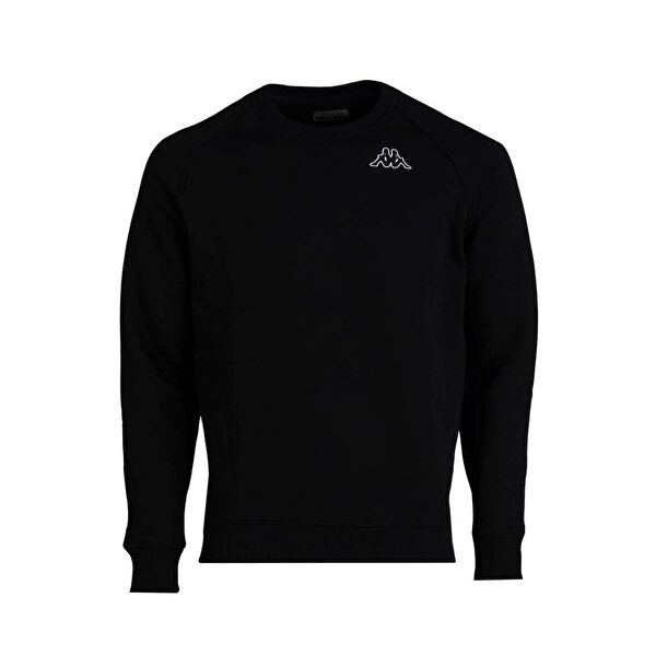 Kappa Logo Caimali Erkek Siyah Sweatshirt